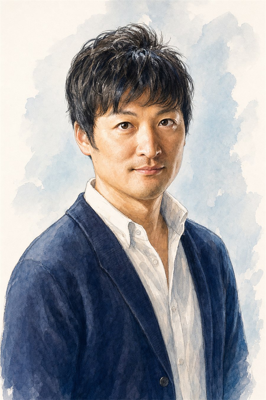 宮﨑 隆の似顔絵